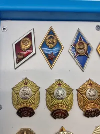 Lot originale USSR badges mm i ramme