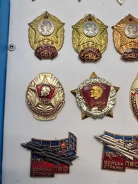 Lot originale USSR badges mm i ramme