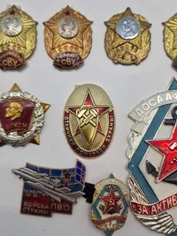 Lot originale USSR badges mm i ramme