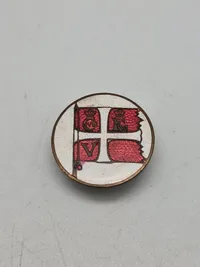 Original dansk emalje pin med fanen