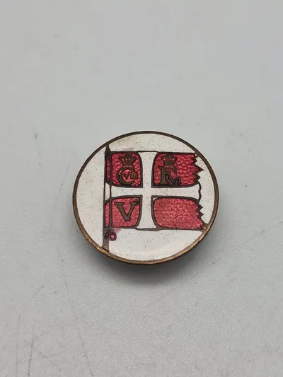 Original dansk emalje pin med fanen