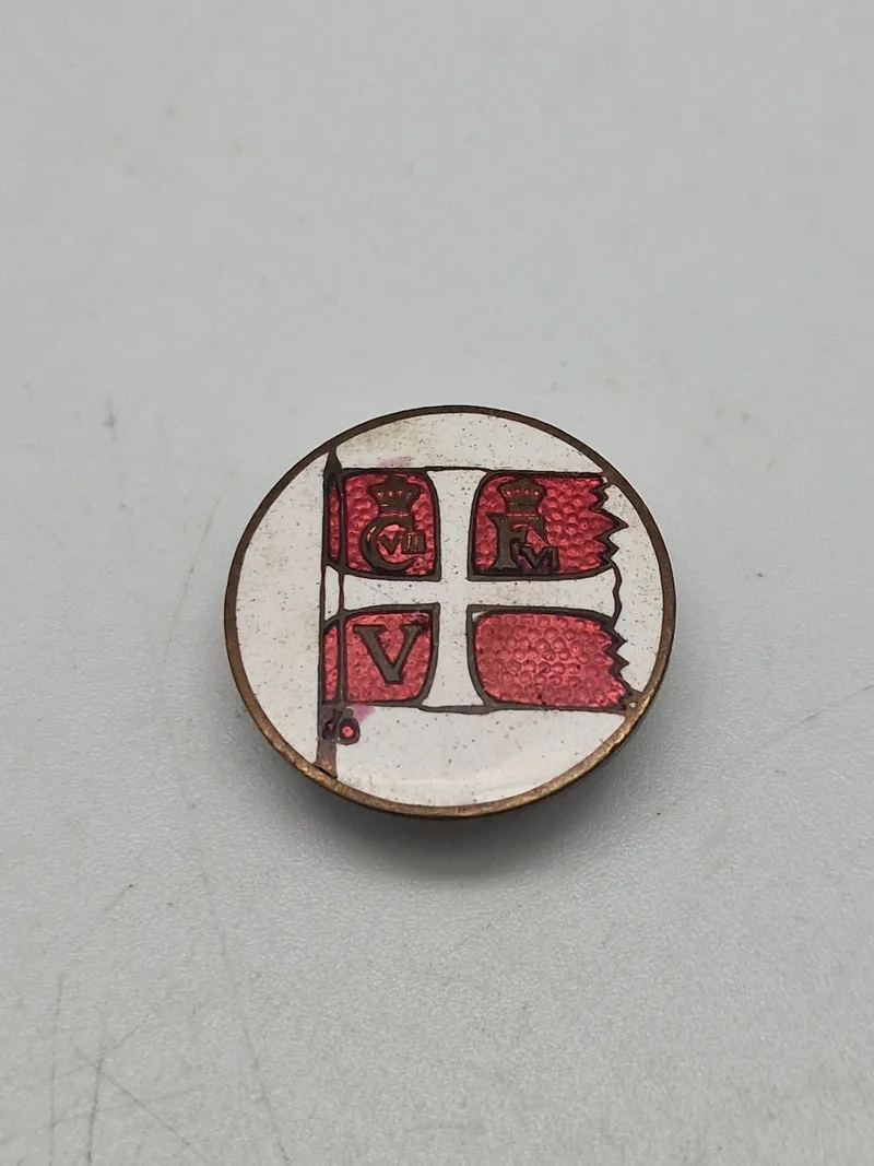 Original dansk emalje pin med fanen