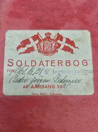 Original dansk soldaterbog
