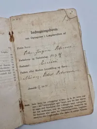 Original dansk soldaterbog