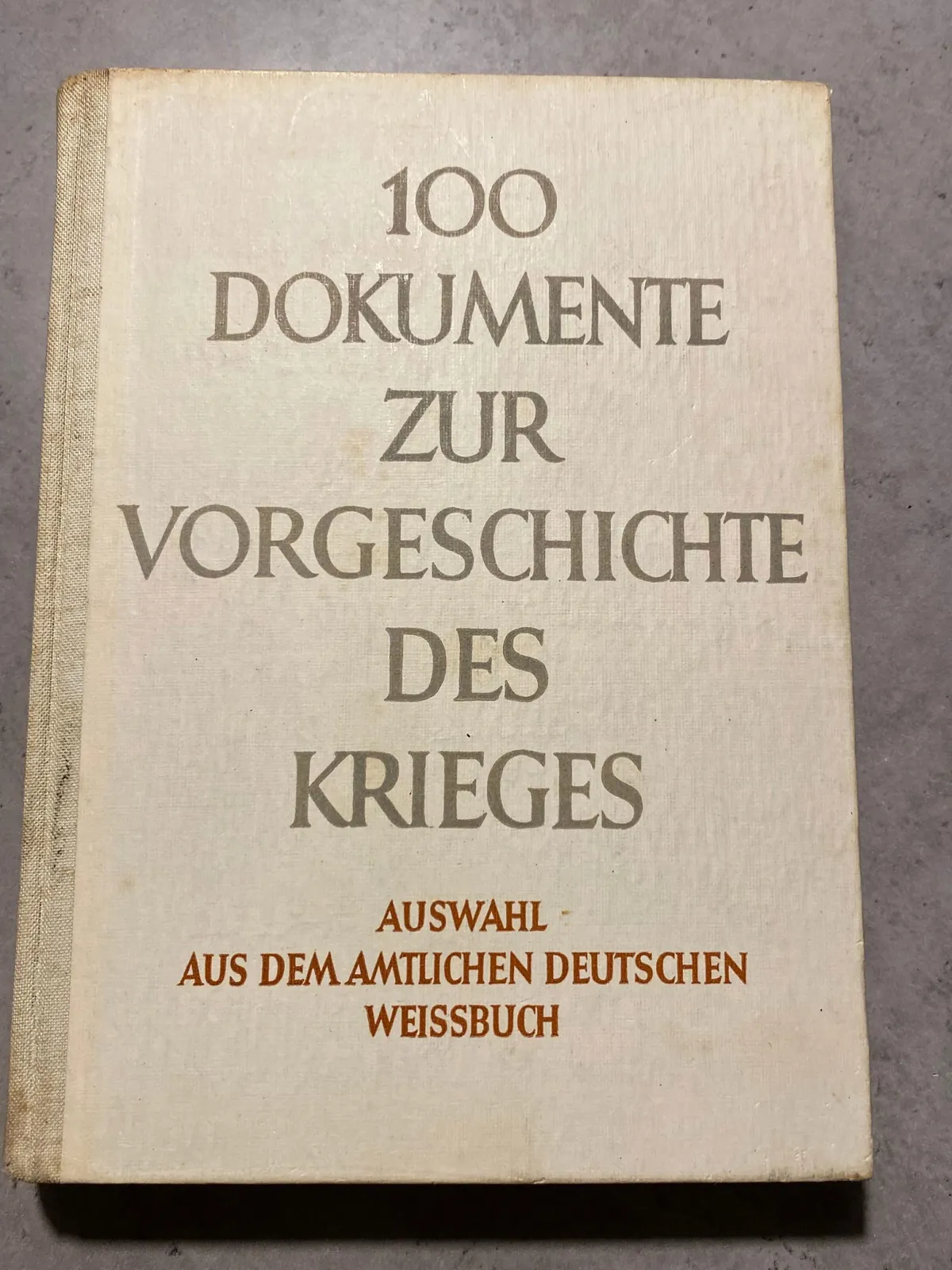 Original tysk WWI bog