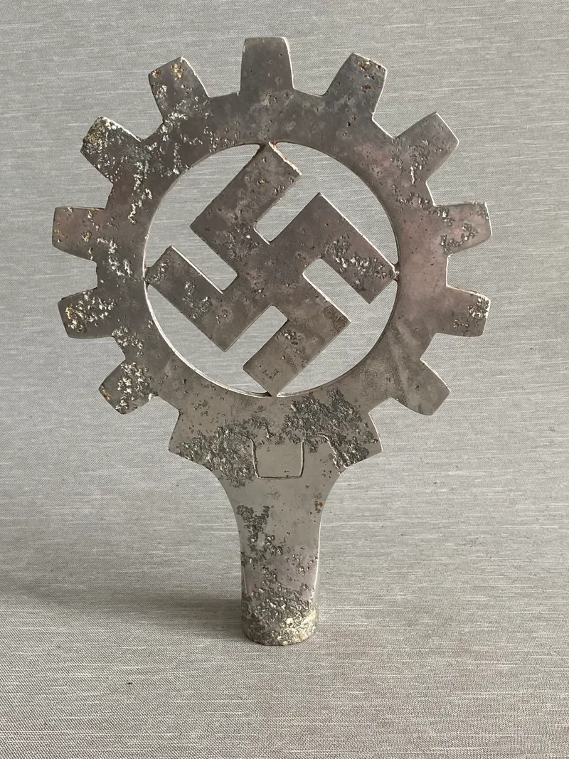 Original stor banner pole anvendt af DAF - ww2