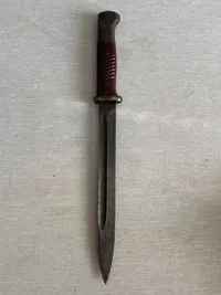 Original tysk K98 bajonet - ustemplet (politi enhed)