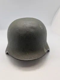 Original Tysk M35/53 Bundesgrenzschutz hjelm med påsatte decaler