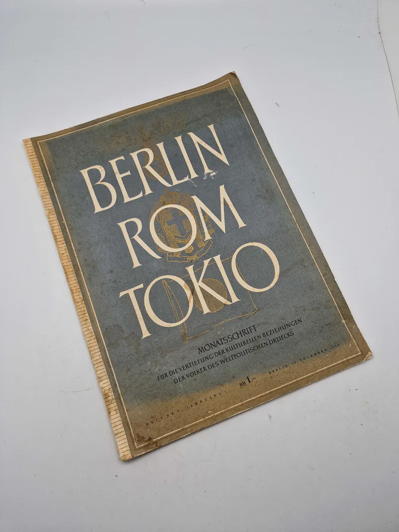 Originalt ww2 hæfte - Berlin-Rom-Tokyo
