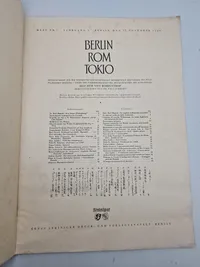 Originalt ww2 hæfte - Berlin-Rom-Tokyo