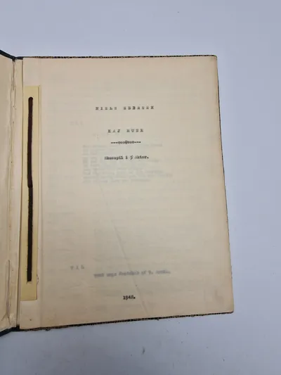 Kaj Munk - skuespil i 5 akter - originalt fra 1942