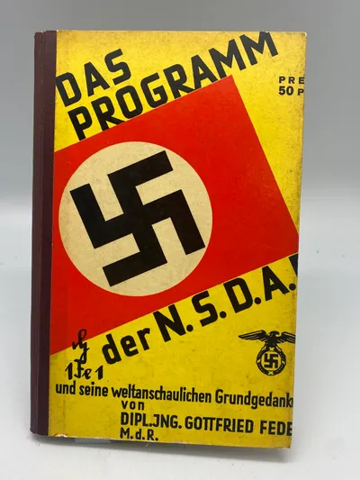 Sjældent originalt eksemplar af Das programm der NSDAP fra 1933
