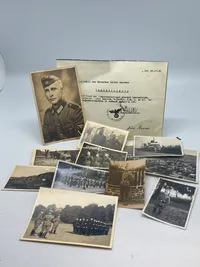 Originalt Waffen-SS lot fra SS sturmmann Walter Hermann Ernst Laurenz fra 4. SS-Polizei-Panzergrenadier-Division faldet i Kessel Von Luga i Rusland