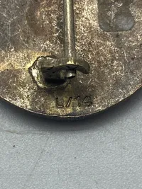 Originalt Verwundetenabzeichen in Silber, Hst. L/14 - Friedrich Orth, Wien