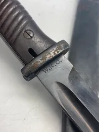 Original WWII German W.K.C. (Weyersberg, Kirschbaum & Cie) K98 Bayonet “Behörden Modell”- Unserialized & Unmarked for Police Use