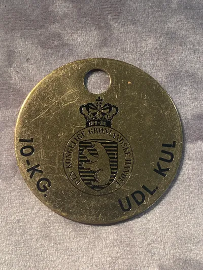 Sjældent 10 kg kultegn - kongelig grønlandsk handel