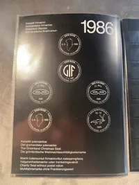 Sæt grønlandske frimærker fra 1986