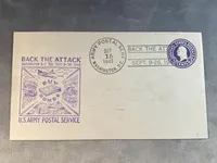 Original amerikansk førstedagskuvert fra 1943 - bemærk reklamen for War Bonds