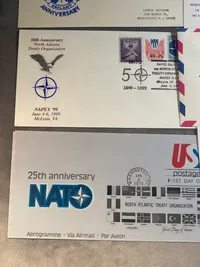 Samling originale NATO førstedagskuverter