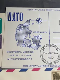 Samling originale NATO førstedagskuverter