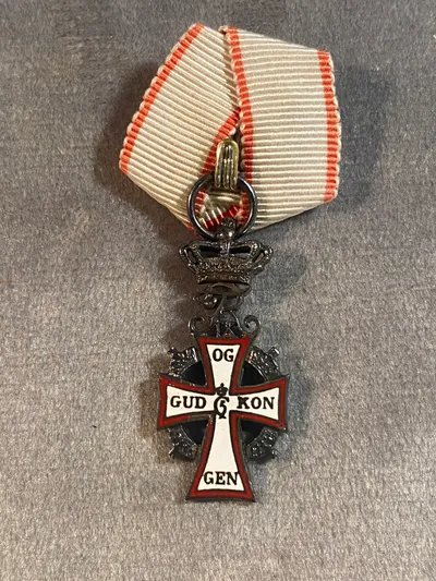 Originalt miniature ridderkors - Frederik IX