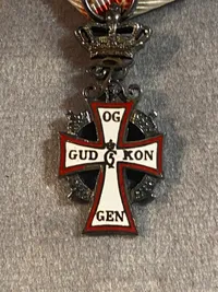 Originalt miniature ridderkors - Frederik IX