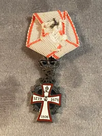 Originalt miniature ridderkors - Frederik IX
