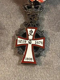 Originalt miniature ridderkors - Frederik IX