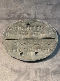 Tysk ww2 erkennungsmarke - Postwar