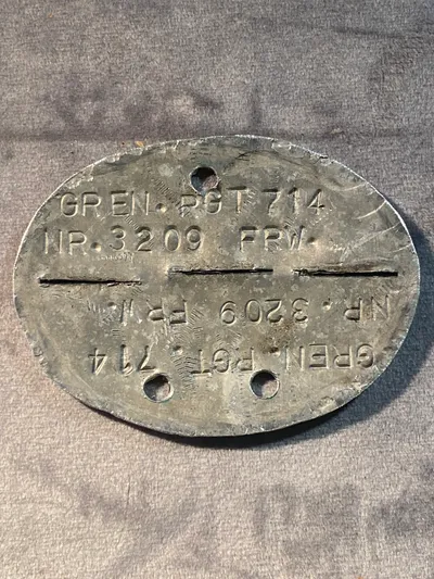 Tysk ww2 erkennungsmarke - Postwar