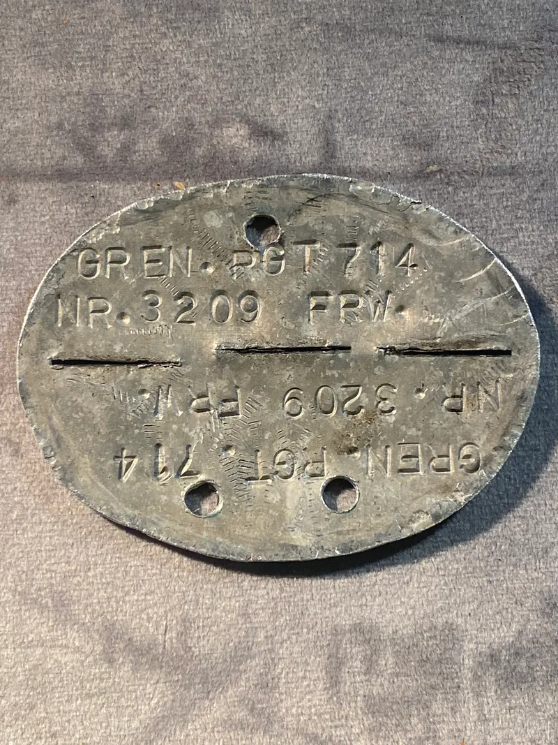 Tysk ww2 erkennungsmarke - Postwar