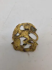 Samling regimentsmærker, flere med huller