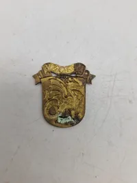 Samling regimentsmærker, flere med huller