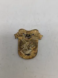Samling regimentsmærker, flere med huller