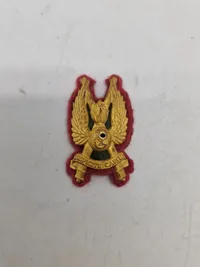 Samling regimentsmærker, flere med huller