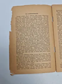Originalt ww2 hæfte - Attentatet på Qusling