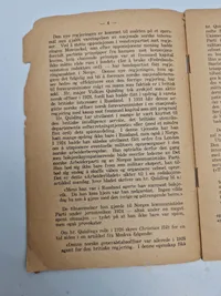 Originalt ww2 hæfte - Attentatet på Qusling