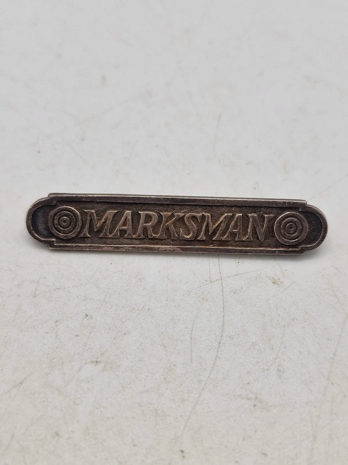 Original amerikansk Marksman badge af sterlingsølv - WW1