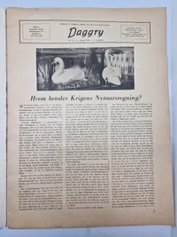 Originalt dansk nazistisk blad “Daggry” sjældent