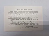 Sjælden original seddel fra lige efter ww2 man kunne købe og hermed bidrage til et mindested for frikorps Danmark 50kr