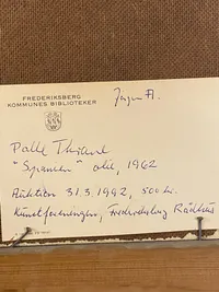 Originalt maleri malet af Palle Thrane 1962