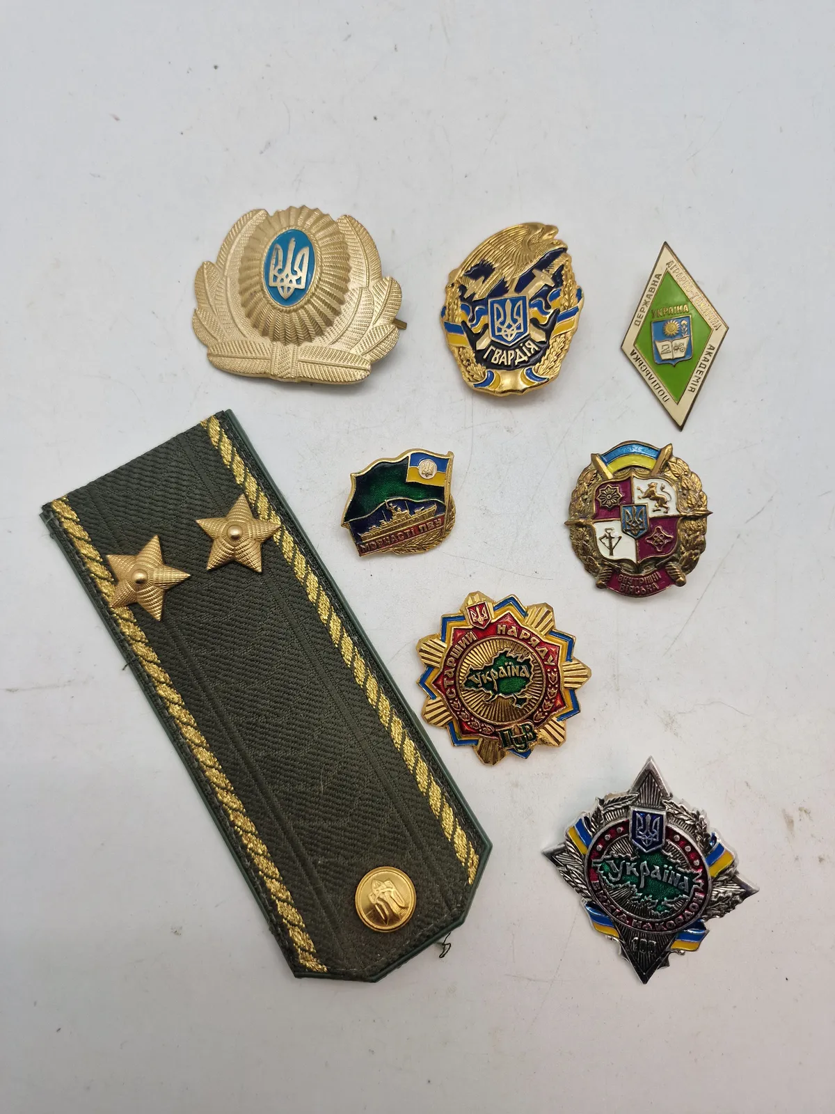 Samling originalt ukrainsk militær