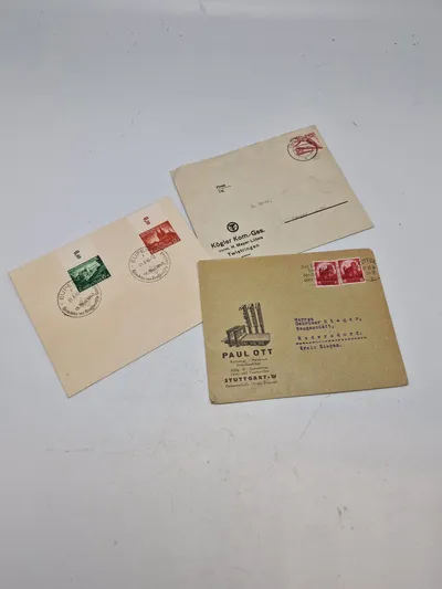 Lot originale tyske brevkuverter - ww2