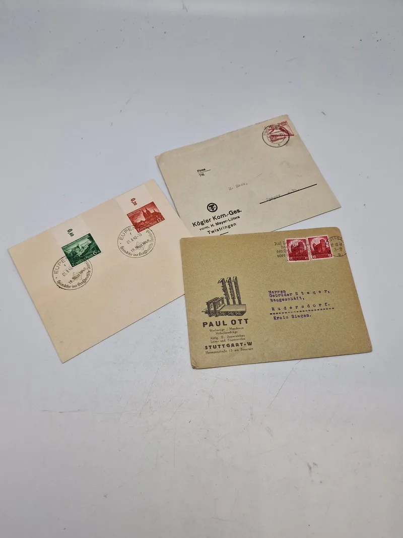 Lot originale tyske brevkuverter - ww2