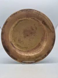 Original dansk designet Just Andersen fad af bronze