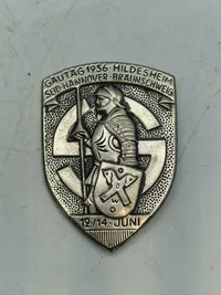 Originalt Stort Tysk emblem for ”Gautag 1936” i Hildesheim for området Südhannover-Braunschweig. Gauene udgjorde den administrative inddeling i Tyskland under nazismen