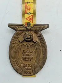 Original Storttysk TINNIE GAU THING-KOBLENZ-TRIER 1935