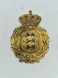 Originalt brystskjold fra den danske brigade i Sverige