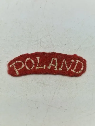 Originalt Engelsk ww2 poland patch for polakker i den Engelske hær