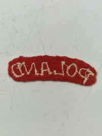 Originalt Engelsk ww2 poland patch for polakker i den Engelske hær